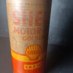 SHELL Golden Öldose Öl Dose Ölkanne aus Karton – Bild 5