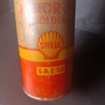 SHELL Golden Öldose Öl Dose Ölkanne aus Karton – Bild 6