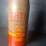 SHELL Golden Öldose Öl Dose Ölkanne aus Karton – Bild 7