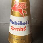 Mobiloi Special Pegasus Kegelform Motor Oil Öldose Öl Dose Ölkanne – Bild 7