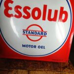 Essolub Stamdard Motor Oil Emailschild Gewölbt – Bild 5