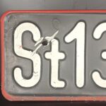 Altes KFZ Kennzeichen Nummernschild Schwarz Österreich – Bild 2