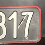 Altes KFZ Kennzeichen Nummernschild Schwarz Österreich – Bild 3