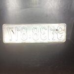 Altes KFZ Kennzeichen Nummernschild Schwarz Österreich – Bild 4