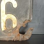 Altes KFZ Kennzeichen Nummernschild Schwarz Österreich – Bild 2