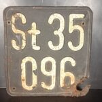 Altes KFZ Kennzeichen Nummernschild Schwarz Österreich – Bild 4