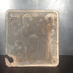 Altes KFZ Kennzeichen Nummernschild Schwarz Österreich – Bild 5