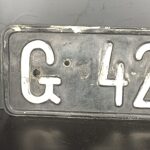 Altes KFZ Kennzeichen Nummernschild Schwarz Österreich – Bild 2