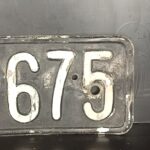 Altes KFZ Kennzeichen Nummernschild Schwarz Österreich – Bild 3