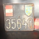 alte Nummernschild KFZ Kennzeichen Schwarz Österreich 1945-1947 – Bild 2