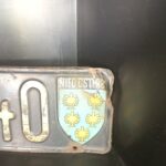 alte Nummernschild KFZ Kennzeichen Schwarz Österreich 1945-1947 – Bild 4