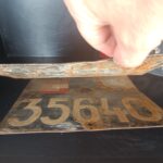 alte Nummernschild KFZ Kennzeichen Schwarz Österreich 1945-1947 – Bild 5