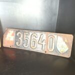 alte Nummernschild KFZ Kennzeichen Schwarz Österreich 1945-1947 – Bild 8