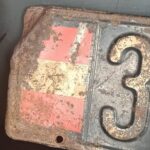 alte Nummernschild KFZ Kennzeichen Schwarz Österreich 1945-1947 – Bild 10