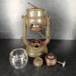 Feuerhand Atom 75 Petroleumlampe Original Farbe original Glas – Bild 8