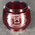 Ersatzglas Glas Rot Feuerhand Atom 75 Petroleumlampe