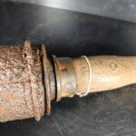 Stielhandgranate mit Splitterring Camouflage Wehrmacht – Bild 3