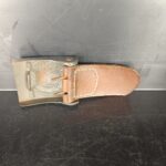 Wehrmacht Heeres Koppelschloss mit Lederzunge H. Aurich Dresden 1942 entnazifiziert – Bild 5