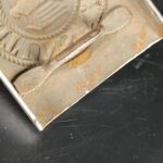 Wehrmacht Heeres Koppelschloss mit Lederzunge Hersteller J. Feix Gablonz entnazifiziert – Bild 11