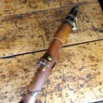 Alte Antike Klarinette Braun Österreich Hersteller aus Sammlung Horn Hacken – Bild 8