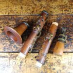 Alte Antike Klarinette Braun Österreich Hersteller aus Sammlung Horn Hacken – Bild 13