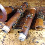 Alte Antike Klarinette Braun Österreich Hersteller aus Sammlung Horn Hacken – Bild 14