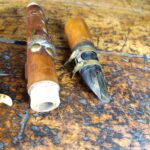 Alte Antike Klarinette Braun Österreich Hersteller aus Sammlung Horn Hacken – Bild 18