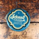 Alte Blechdose Schmoll Pasta Lederaffin Wien