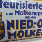 Emailschild Pasteurisierte Milch Molkereiprodukte Niederösterreich – Bild 6