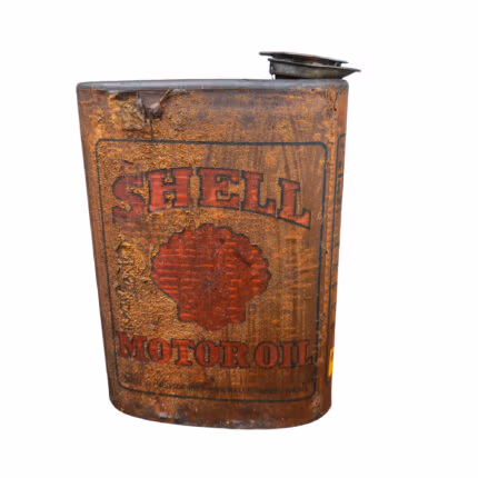 Alte Öldose Shell Pappkarton Car Oil Can 1920er 1930er Vintage Vorkrieg