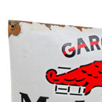 Mobiloil Gargoyle Emailschild Mobil Oil Porzellan Emaileschild Schild – Bild 8
