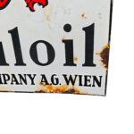 Mobiloil Gargoyle Emailschild Mobil Oil Porzellan Emaileschild Schild – Bild 6