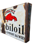 Mobiloil Gargoyle Emailschild Mobil Oil Porzellan Emaileschild Schild – Bild 10