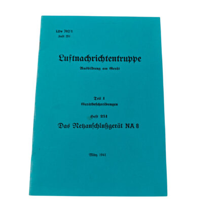 Luftnachrichtentruppe Ausbildung am Gerät Gerätebeschreibung Nezanschlussgerät