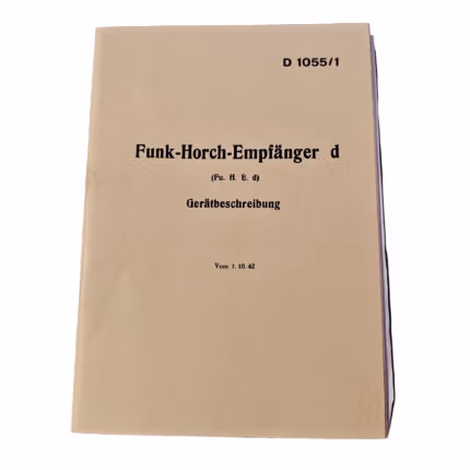 Funk Horch Empfänger b Fu. H. E. d