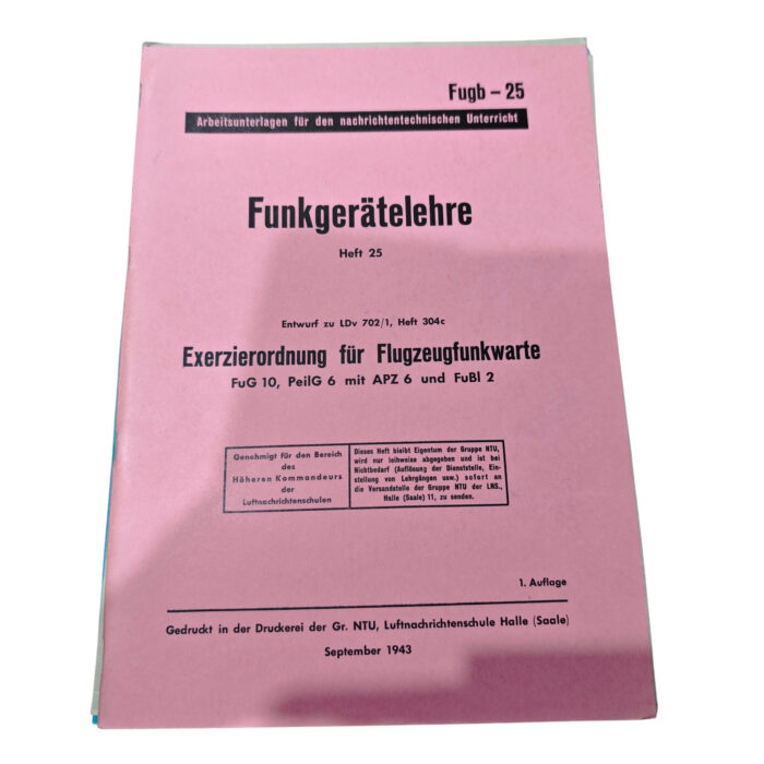 Fugb 25 Funkgerätelehre FuG 10 PeilG 6 APZ 6 FuBl 2 – Bild 1
