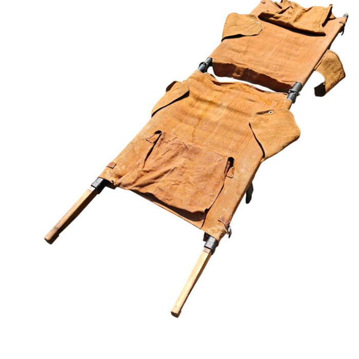 Feldtrage Krankentrage Sanitätstrage Wehrmacht Brauner Stoff Sanitäter – Bild 13