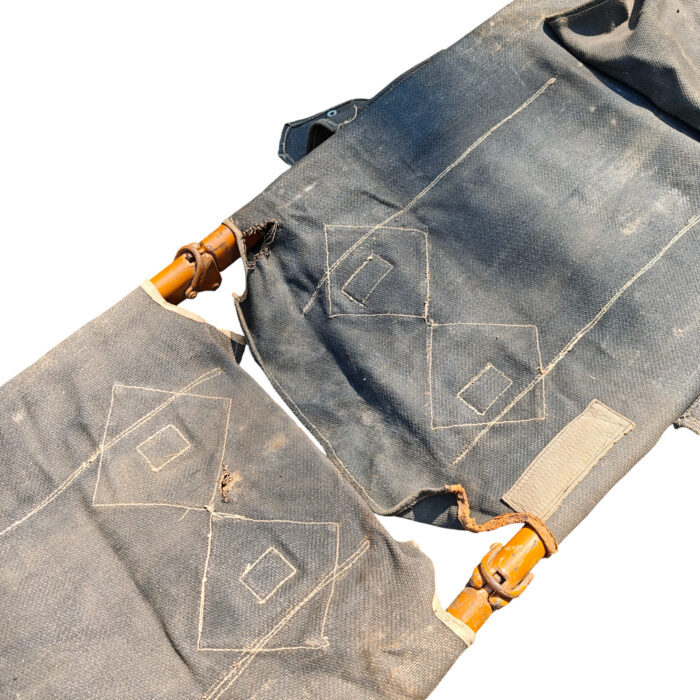 Feldtrage Krankentrage Sanitätstrage Wehrmacht Luftwaffen Blauer Stoff Sanitäter – Bild 4