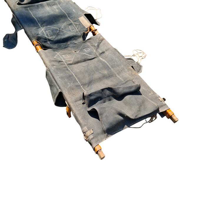 Feldtrage Krankentrage Sanitätstrage Wehrmacht Luftwaffen Blauer Stoff Sanitäter – Bild 9