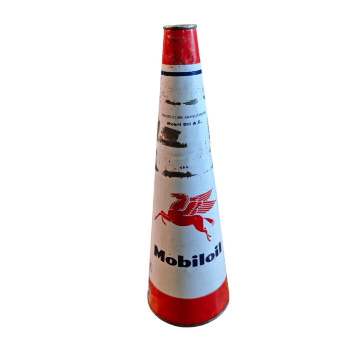 Alte Öldose Mobiloil HD Motoröl Pegasus Tankstelle Ölkanne – Bild 1