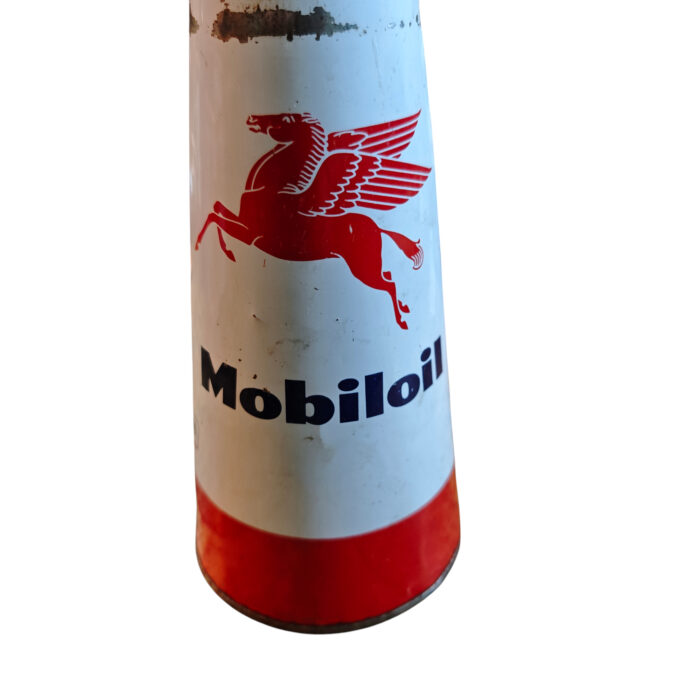 Alte Öldose Mobiloil HD Motoröl Pegasus Tankstelle Ölkanne – Bild 2