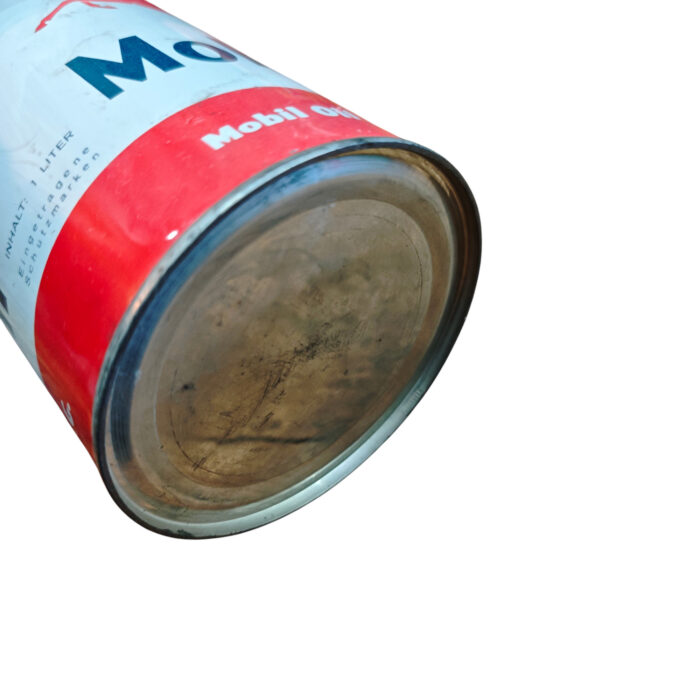 Alte Öldose Mobiloil HD Motoröl Pegasus Tankstelle Ölkanne Oil Tin Can Gas – Bild 6