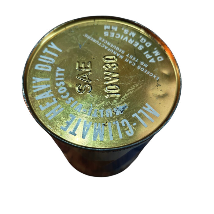 Alte Öldose VALVOLINE Motoröl Tankstelle Ölkanne Oil Tin Can Gas Service – Bild 2