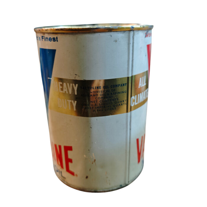 Alte Öldose VALVOLINE Motoröl Tankstelle Ölkanne Oil Tin Can Gas Service – Bild 5
