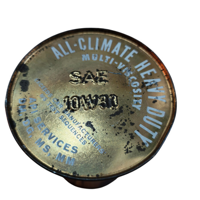 Alte Öldose VALVOLINE Motoröl Tankstelle Ölkanne Oil Tin Can Gas Service – Bild 8