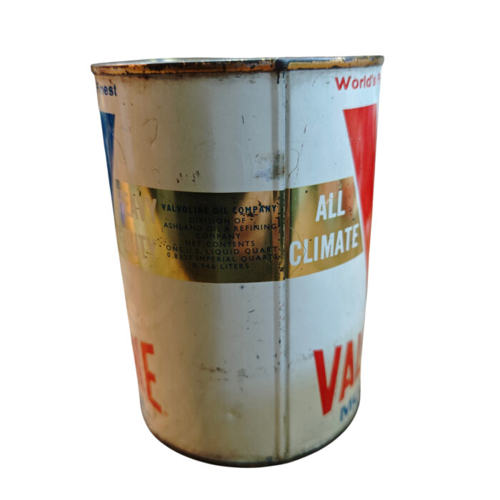 Alte Öldose VALVOLINE Motoröl Tankstelle Ölkanne Oil Tin Can Gas Service – Bild 11