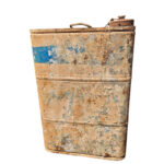 Wehrmacht Kraftstoff Behälter 20 l Sandfarben Feuergefährlich 1944 WH WK2 WW2