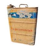 Wehrmacht Kraftstoff Behälter 20 l Sandfarben Feuergefährlich 1944 WH WK2 WW2