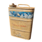 Wehrmacht Kraftstoff Behälter 3 l Sandfarben Feuergefährlich 1944 WH WK2 WW2