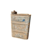 Wehrmacht Kraftstoff Behälter 3 l Sandfarben Feuergefährlich 1944 WH WK2 WW2